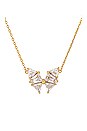 view 2 of 2 Blair Butterfly Pendant Necklace in Gold White Crystal