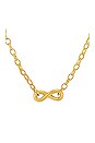 view 2 of 2 Annie Infinity Pendant Necklace in Gold