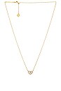 view 1 of 2 Ari Pave Crystal Heart Necklace in Gold
