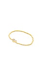 view 1 of 2 Ari Pave Crystal Heart Stretch Bracelet in Gold