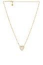 view 1 of 2 Heart Pendant Necklace in Gold Ivory Mother Of Pearl
