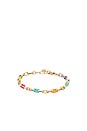 view 1 of 2 Bailey Chain Bracelet in Rainbow Multi Mix