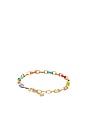view 2 of 2 Bailey Chain Bracelet in Rainbow Multi Mix