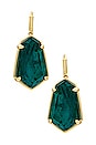 view 1 of 2 Alexandria Drop Earrings in Teal Green Illusion