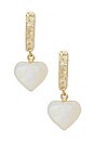 view 3 of 3 PENNY HEART 하트 허기 귀걸이 in Ivory Mother Of Pearl