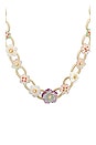 view 2 of 2 Delilah Statement Necklace in Gold Pastel Mix