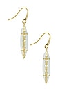 view 2 of 3 Daphne Drop Earrings in Gold & Ivory Mother Of Pearl
