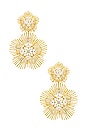 view 1 of 2 Dira Statement Earrings in Gold