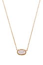 view 1 of 2 Elisa Necklace in Rose Gold & Iridescent Drusy