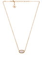 view 2 of 2 Elisa Necklace in Rose Gold & Iridescent Drusy