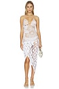 view 1 of 3 Laurita Crochet Dress in White & Beige