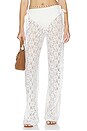 view 1 of 6 Strappy Lace Trousers in White