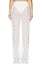 view 4 of 6 Strappy Lace Trousers in White