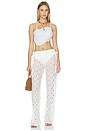 view 5 of 6 Strappy Lace Trousers in White