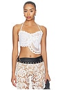 view 1 of 5 Ibiza Crochet Top in White