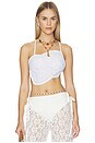 view 1 of 5 Tea Cup Top in White