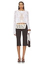 view 4 of 5 Talia Crochet Blouse in White