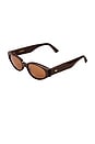 view 2 of 3 Gabriel 2 Sunglasses in Chocolate