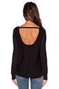 view 4 of 4 Open Back Sweater in Black