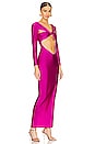 view 2 of 4 X Revolve Front Cut Out Gown in Barbie Pink