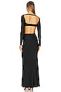 view 3 of 4 X Revolve Long Sleeve Bustier Gown in Black