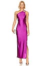 view 1 of 4 One Shoulder Cut Out Gown in Orchid