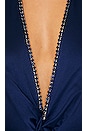 view 5 of 5 Revolve Halter Gown With Slit in Navy Blue