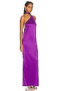 view 3 of 4 Kara Pearl Trim Maxi Dress in Purple
