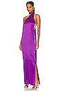 view 4 of 4 Kara Pearl Trim Maxi Dress in Purple