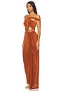 view 3 of 5 Slinky Maxi Dress in Terracotta