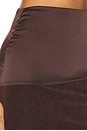 view 6 of 6 Asymmetric Mini Skirt in Brown