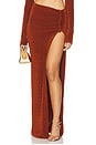 view 1 of 6 Slinky Maxi Skirt in Terracotta