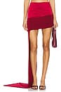 view 1 of 6 ЮБКА МИНИ SKIRT in Burgundy
