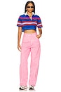 view 6 of 7 Elio Dyed Wide Leg in Bubblegum