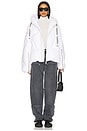 view 6 of 6 Shiny Puffer Jacket in White