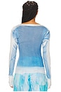 view 3 of 4 Shade Long Sleeve Tee in Tropical Breeze