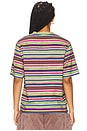 view 3 of 5 Celeste Stripes Tee in Laurel Green