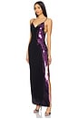 view 1 of 5 Sequins Long Dress in Cassis