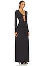view 2 of 3 Echauffe Open Long Gown in Black