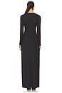 view 3 of 3 Echauffe Open Long Gown in Black