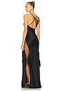 view 1 of 4 Merci Asymmetric Gown in Black