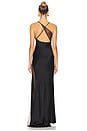 view 4 of 4 Merci Asymmetric Gown in Black