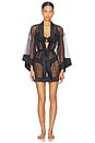 view 1 of 4 PEIGNOIR PETITE in Black