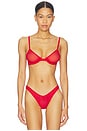 view 1 of 4 Brienne Molded Demi Bra in Red