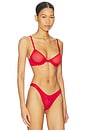 view 2 of 4 Brienne Molded Demi Bra in Red