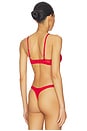 view 3 of 4 Brienne Molded Demi Bra in Red