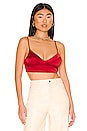 view 1 of 5 Tous Les Jours Longline Bra in Red