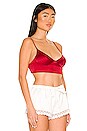 view 3 of 5 Tous Les Jours Longline Bra in Red