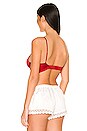 view 4 of 5 Tous Les Jours Longline Bra in Red