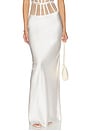view 1 of 6 Illusion Long Skirt in Ivory